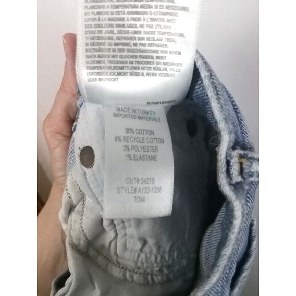 Agolde Jeans Women's Size 27 Blue Toni Mid Rise Skinny Straight Fray - Picture 10 of 13